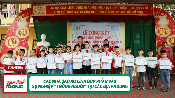MEDIA – Các nhà báo áo lính góp phần vào sự nghiệp “trồng người” tại các địa phương