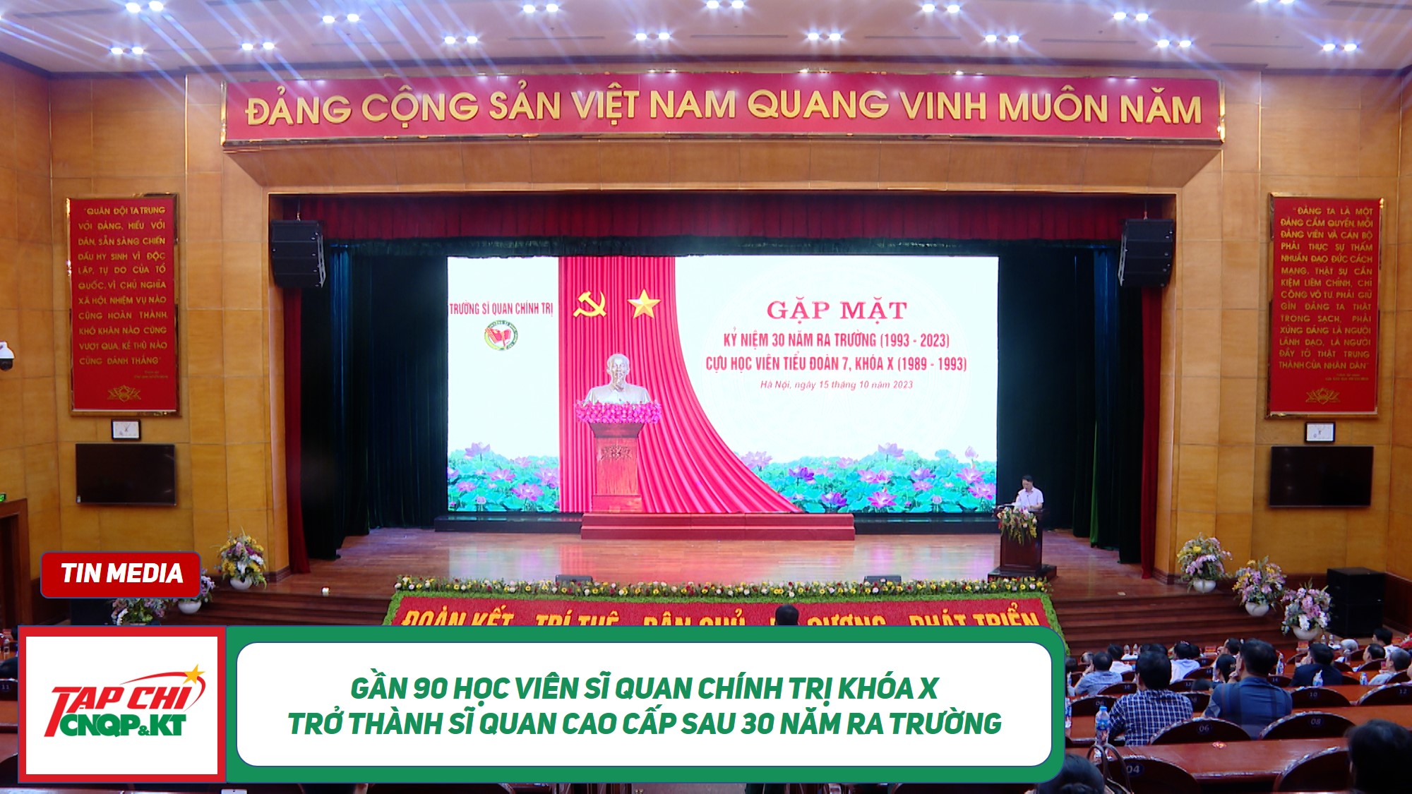 MEDIA - Gần 90 học viên sĩ quan Chính trị khoá X trở thành sĩ quan cao cấp sau khi ra trường