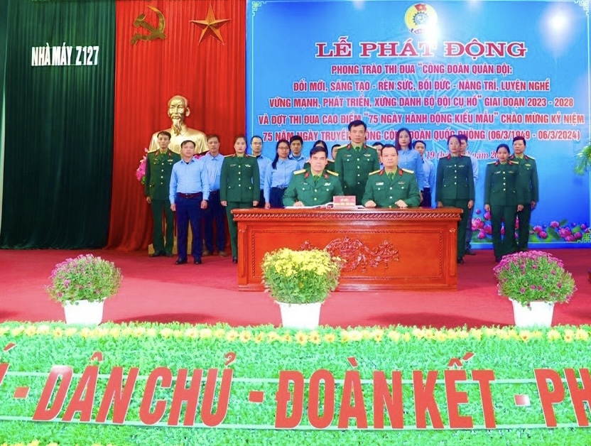 Công đoàn cơ sở Nhà máy Z127 phát động phong trào thi đua