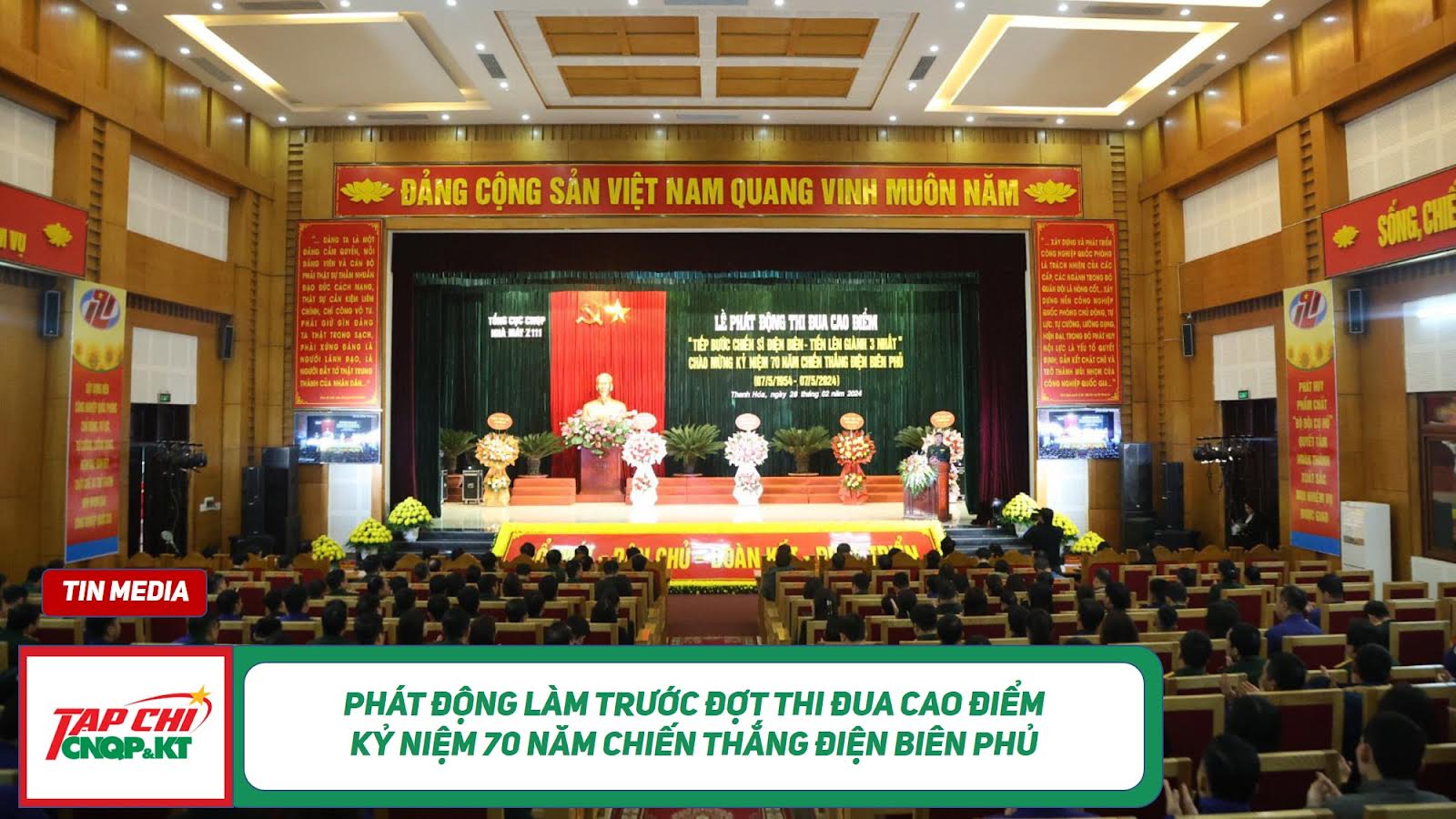 MEDIA - Phát động làm trước đợt thi đua cao điểm kỷ niệm 70 năm Chiến thắng Điện Biên Phủ