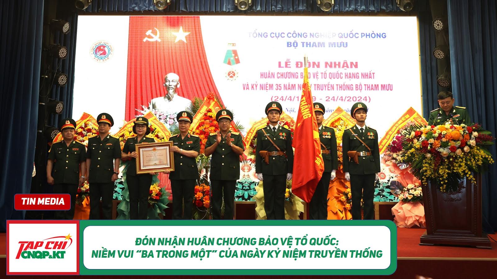 MEDIA - Đón nhận Huân chương Bảo vệ Tổ quốc: Niềm vui “ba trong một” của Ngày kỷ niệm truyền thống