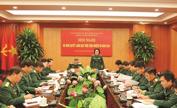 Lãnh đạo xây dựng Đảng bộ Bộ Tham mưu trong sạch, vững mạnh, góp phần phát triển công nghiệp quốc phòng