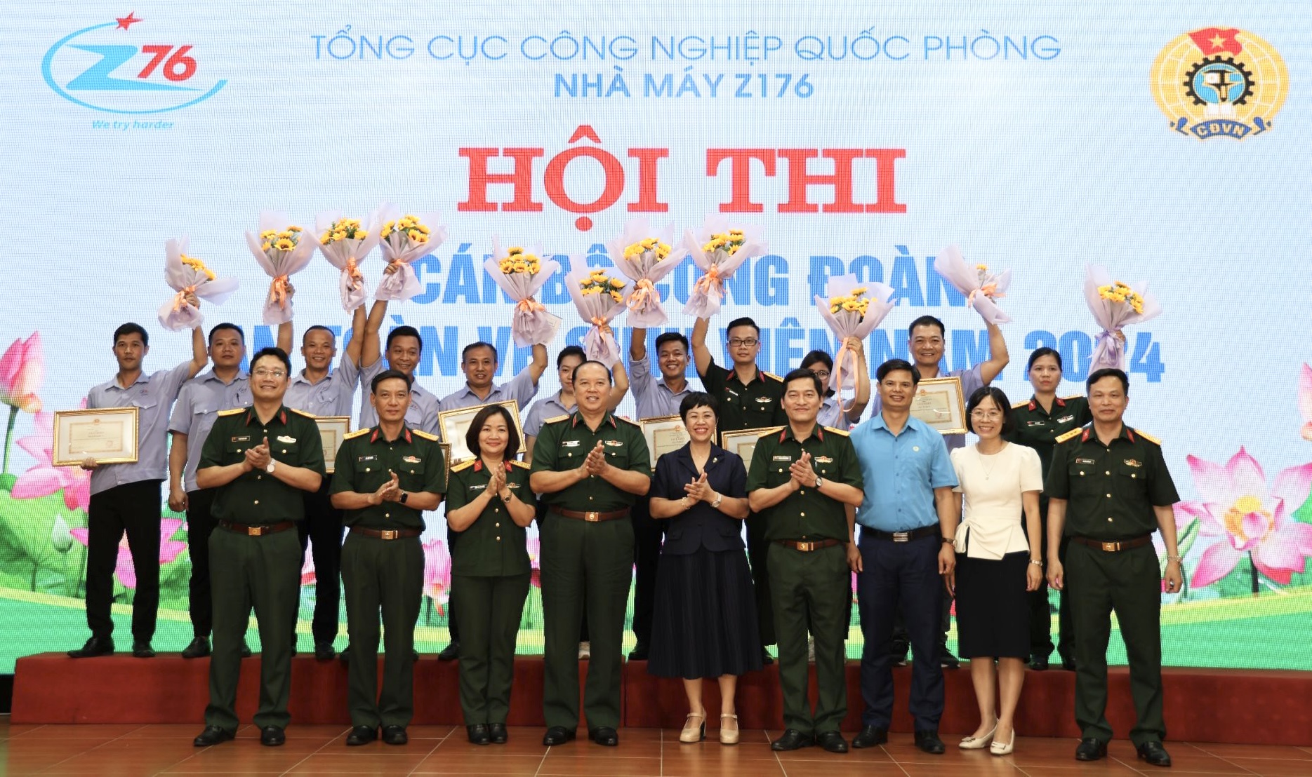 Ấn tượng Hội thi cán bộ công đoàn, an toàn vệ sinh viên Nhà máy Z176