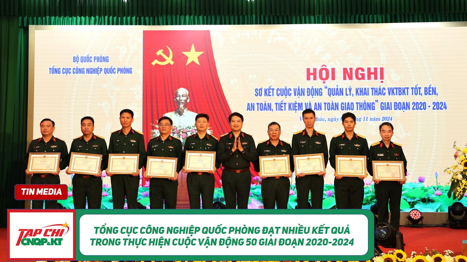 MEDIA - Tổng cục Công nghiệp quốc phòng đạt nhiều kết quả trong thực hiện Cuộc vận động 50 giai đoạn 2020-2024